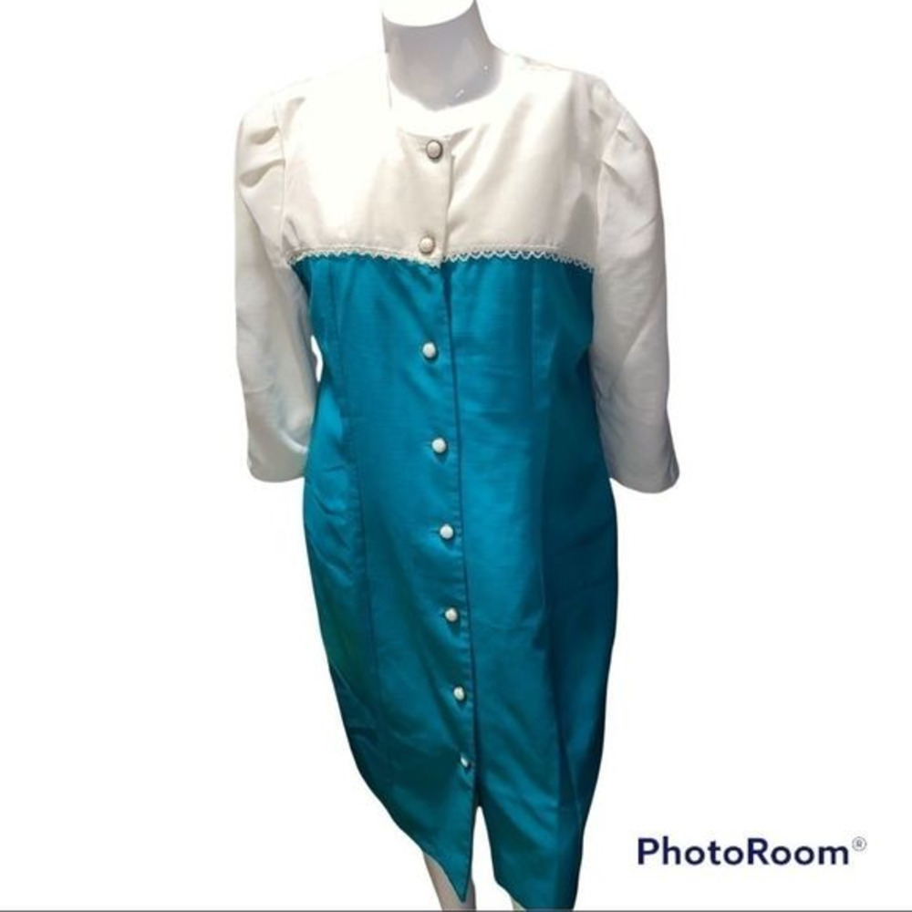 Vintage Franky B. Beaded long button up dress coat